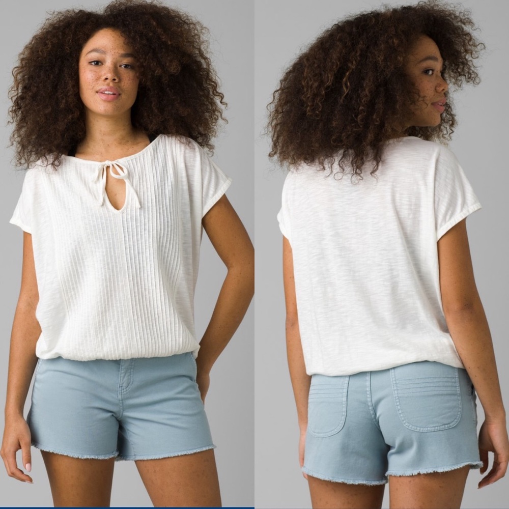 Prana $65 Ocupas Popover Soft White - Picture 1 of 2